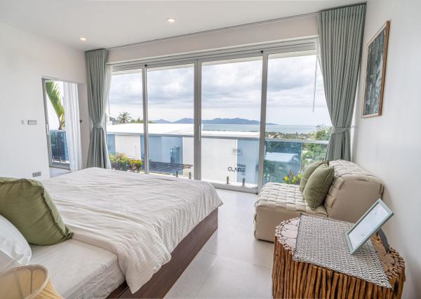 Na predaj luxusná 4-izbová vila s panoramatickým výhľadom na more v prestížnej lokalite Bophut Hills, Koh Samui