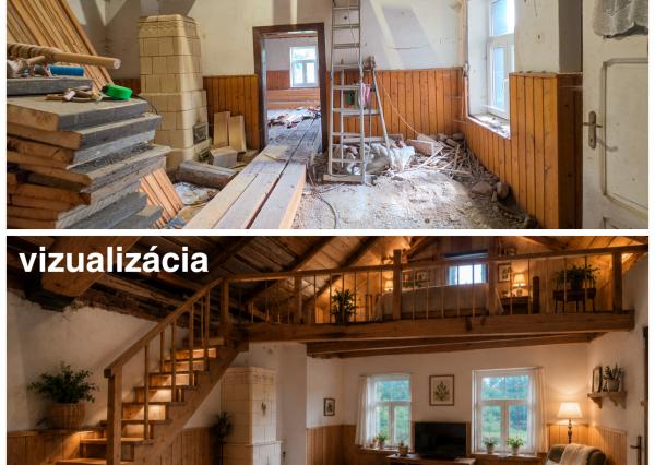 CHALUPA na PREDAJ v obci ŽAKAROVCE (okres Gelnica)