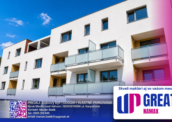 PREDAJ - 2i. BYT V NOVOSTAVBE S PARKOVACÍM MIESTOM A LOGGIOU