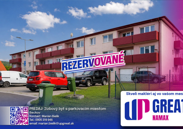 REZERVOVANÉ - 2-izbový byt | BECKOV