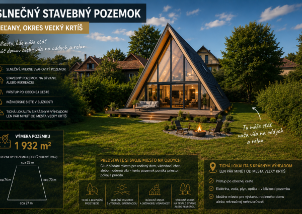 Predám slnečný pozemok obec Seľany