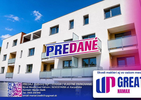 PREDANÉ 08/26 - 2i. BYT V NOVOSTAVBE S PARKOVACÍM MIESTOM