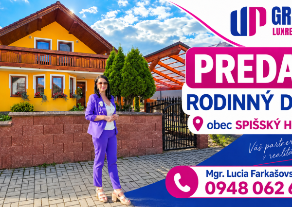 SPIŠSKÝ HRHOV 4-izbový rodinný dom s upravenou záhradou