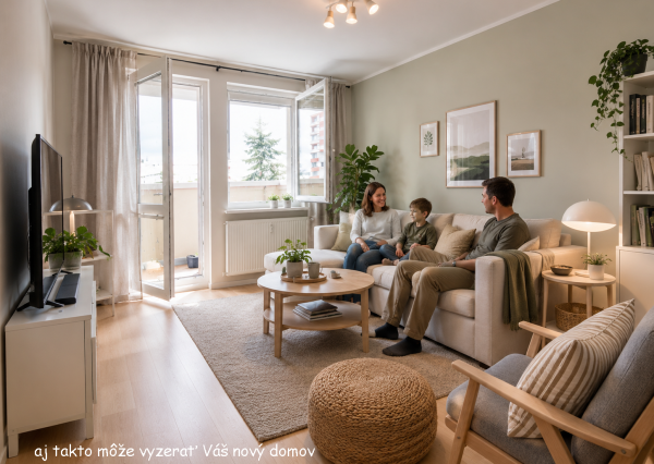 🏡 NA PREDAJ 3-izb. BYT S VEĽKOU KÚPEĽŇOU A ZASKLENÝM BALKÓNOM | DIBROVOVA | NOVÉ MESTO NAD VÁHOM