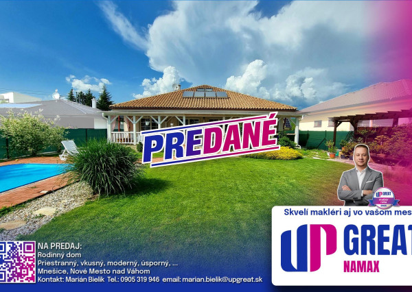 PREDANÉ 08/2026 - Moderný, priestranný, úsporný dom v Mnešiciach