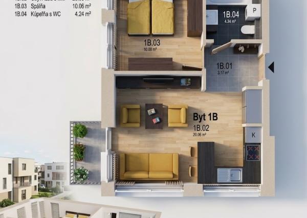 🏡 VILADOMY SENEC | NA PREDAJ 2-IZBOVÝ BYT S BALKÓNOM