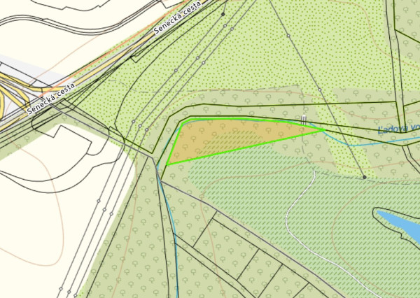 Pozemok 6029 m² – rekreačné využitie pri Bernolákove