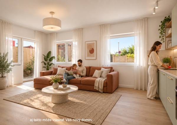 🏡 VILADOMY SENEC | NA PREDAJ 3-IZBOVÝ BYT SO SÚKROMNOU ZÁHRADKOU 48 m²